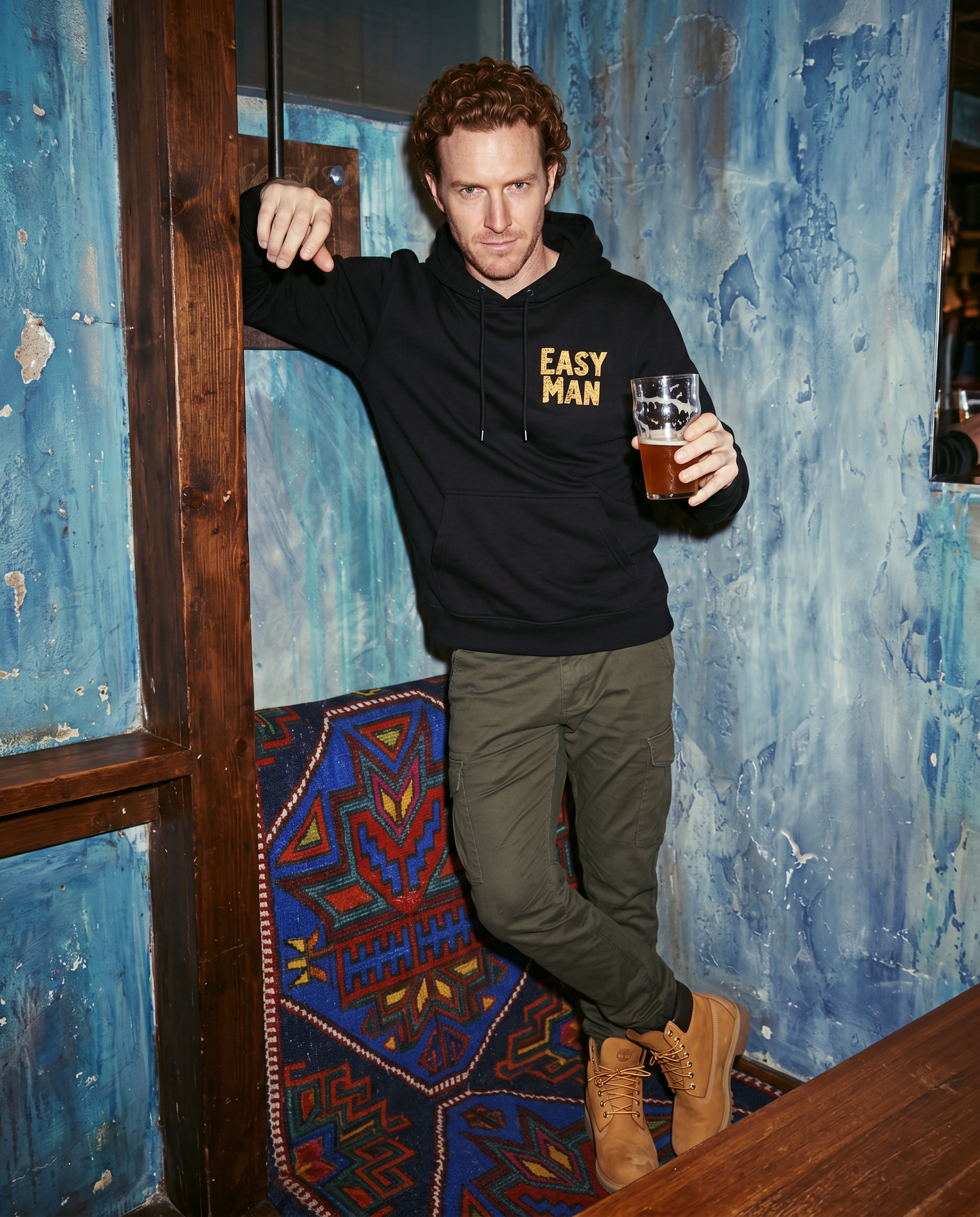 Easy Man Black Hoodie