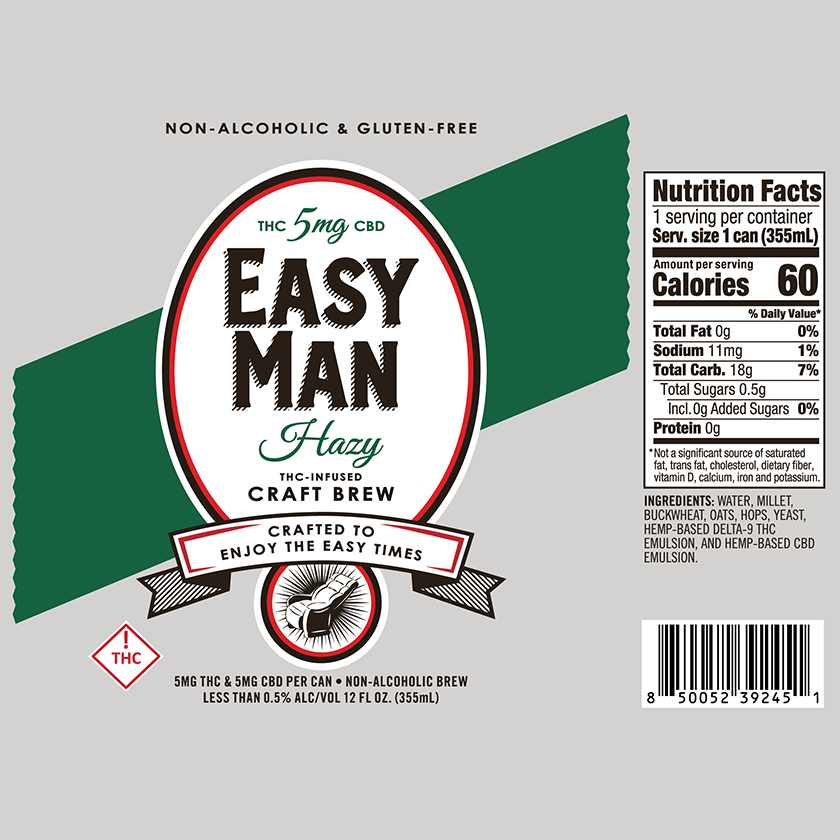 Easy Man Hazy, 24-12 oz cans  - Online Wholesale